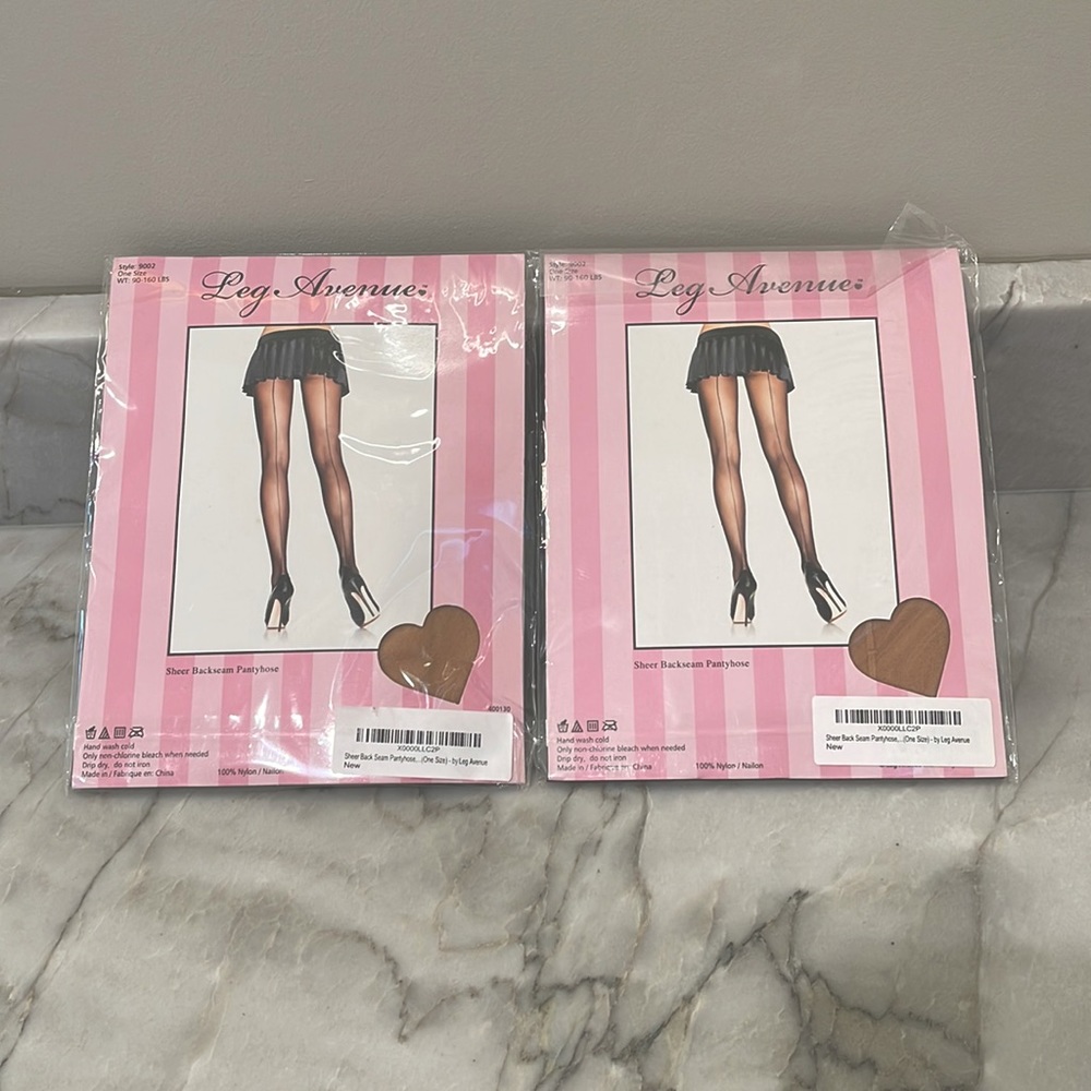 Leg Avenue Back Seam Pantyhose Nude/beige